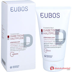 Eubos Diabetische Haut Pflege Körperbalsam Carnosin / Zink-PCA / Pheohydrane / Urea / Lactat / Glycerin / Hamamelis / Panthenol / Bisabolol / Allantoin / Mandelöl Lotion, 150 ml.