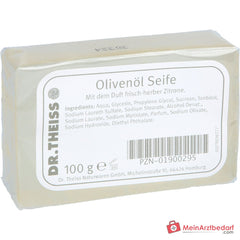 Dr. Theiss Olivenöl Seife mit Zitronenduft, 100 g.
