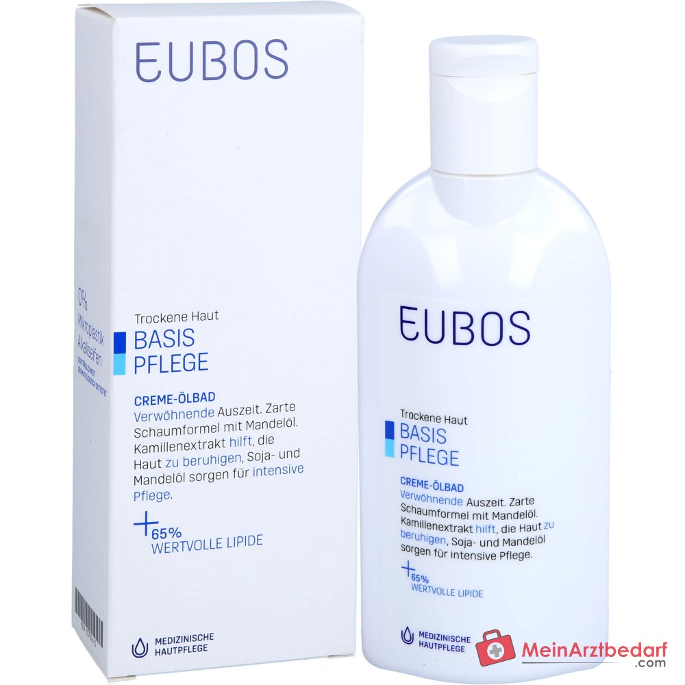 Eubos Creme Ölbad Süßmandelöl / Sojaöl / Polidocanol / Kamillenextrakt Bad, 200 ml.