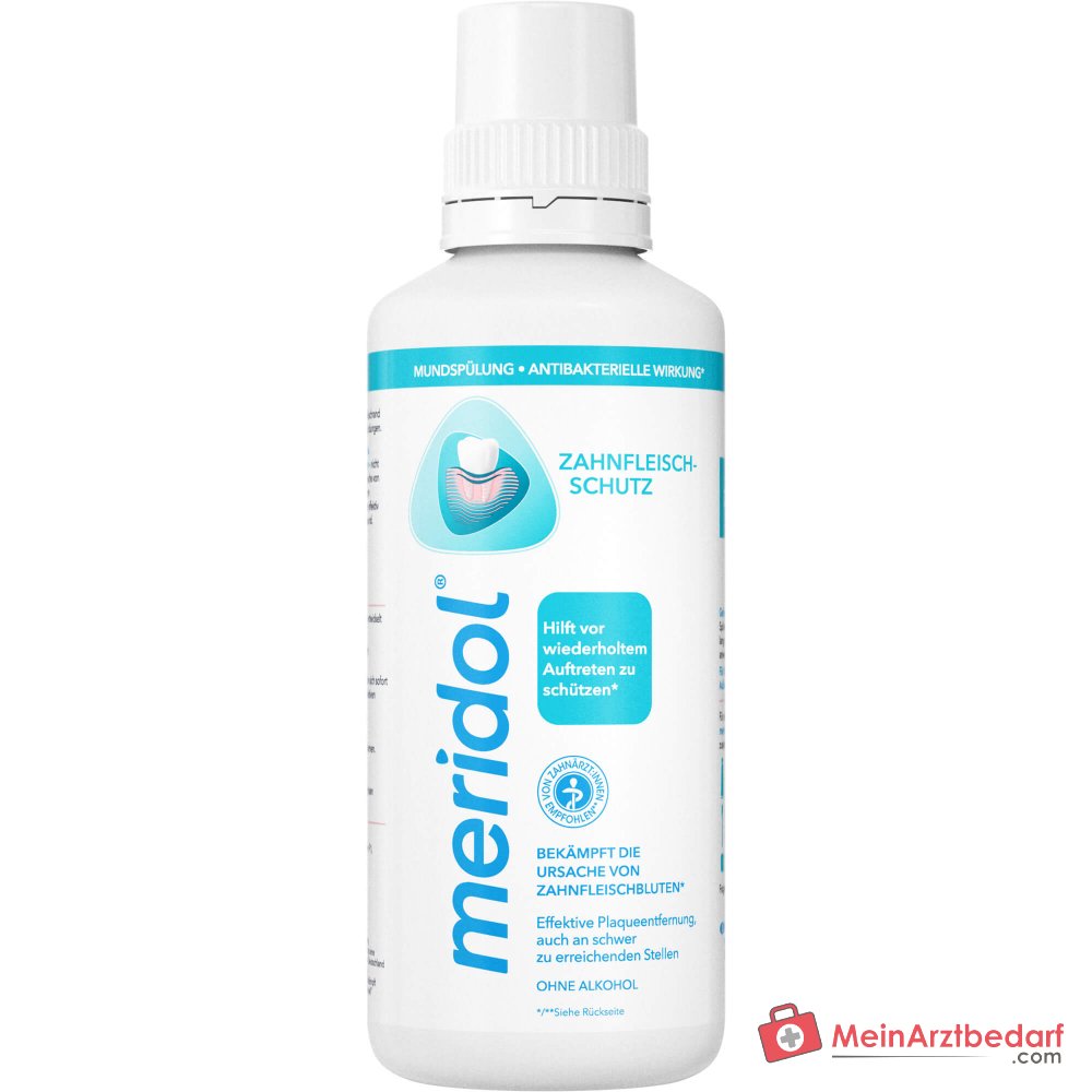 Enjuague bucal antibacteriano de protección de encías meridol, 400 ml