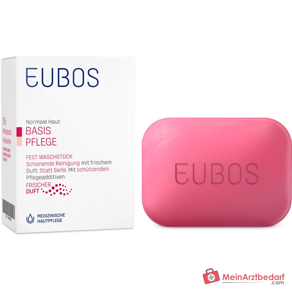 Eubos Basis Pflege Fest Waschstück Rot Allantoin Seife, 125 g.