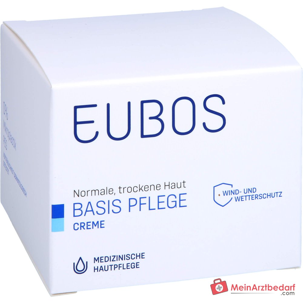 Eubos Basis Pflege Creme Intensivpflege Jojobaöl / Vitamin E / Allantoin / Panthenol Creme, 100 ml.
