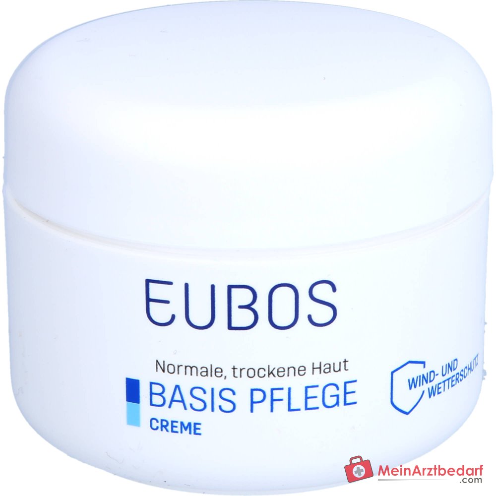 Eubos Basis Pflege Creme Intensivpflege Jojobaöl / Vitamin E / Allantoin / Panthenol Creme, 100 ml.