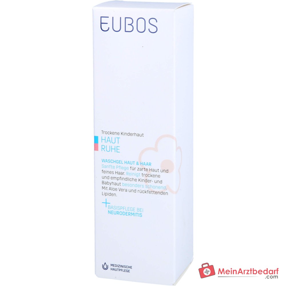 Eubos Kinder Haut Ruhe Waschgel Aloe Vera / Meeresmineralien / Lavendelöl Gel, 125 ml.