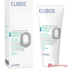 Eubos Omega-12 Rescue 12% Omega Hydro Activ Lotion Nachtkerzenöl / Leinsamenöl / Carthamusöl / Olivenöl Lotion, 200 ml.