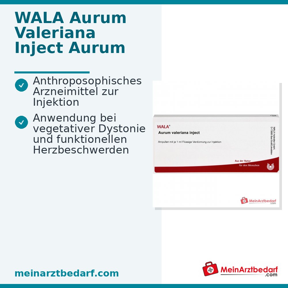 WALA Aurum valeriana Inject, 10 x 1 ml Ampullen