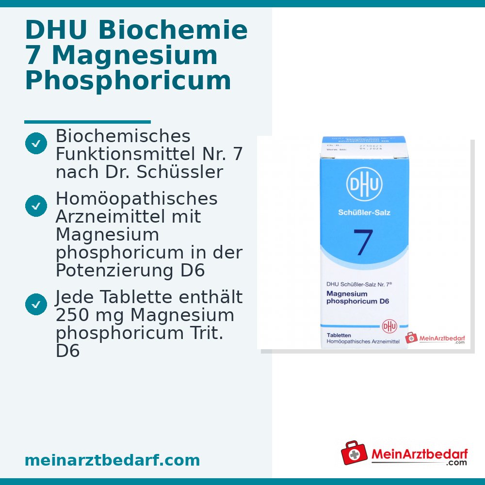 DHU Schuessler zout nr. 7 Magnesium phosphoricum D6 homeopathisch geneesmiddel