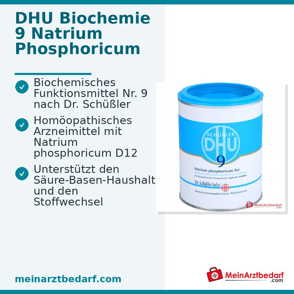 DHU Biochemie Natrium phosphoricum D12 250 mg tabletten