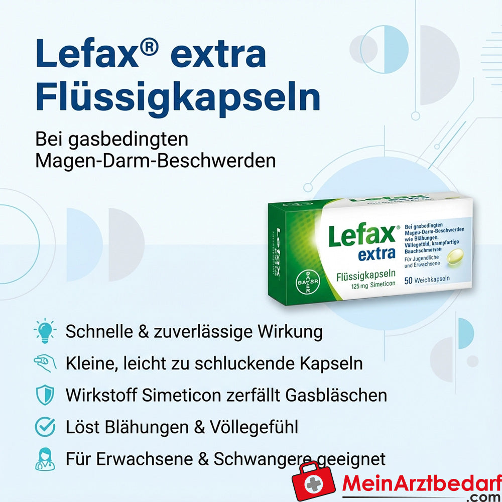Lefax® extra simeticone liquido capsule 50 capsule