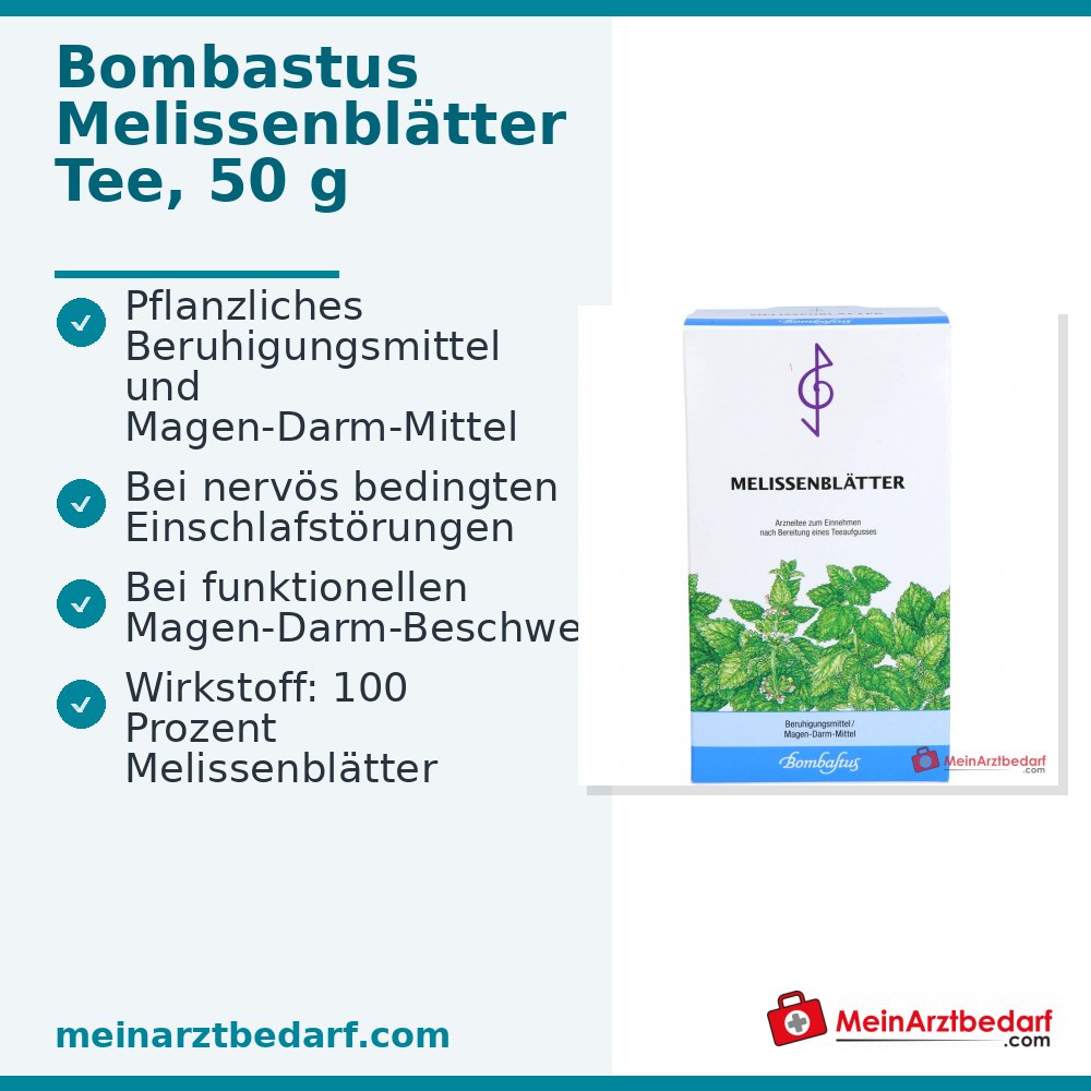 Bombastus Citroenmelisse bladeren medicinale thee werkzame stof Citroenmelisse bladeren 50 g