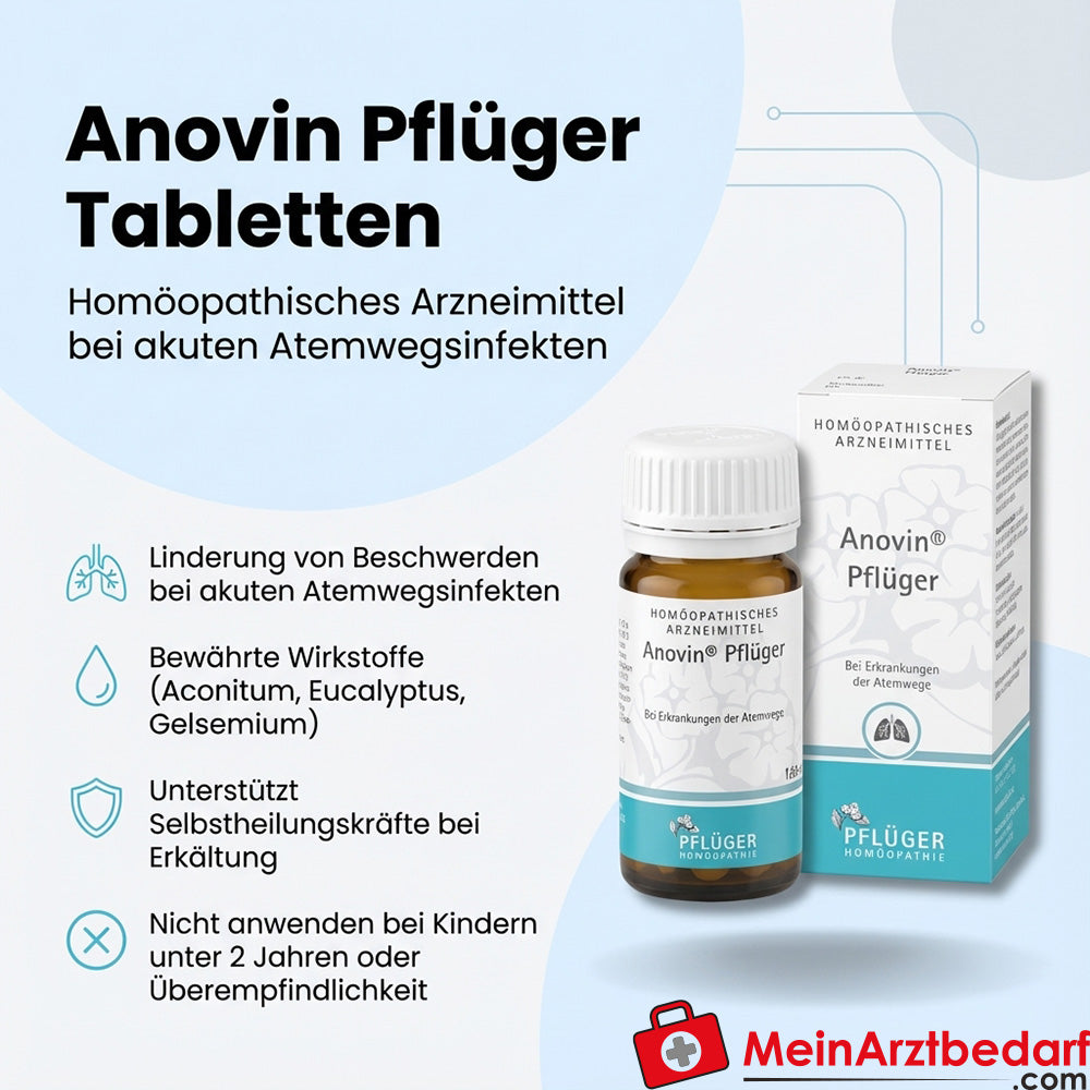 Pflüger Anovin Tabletten Aconitum/Eucalyptus/Gelsemium homeopathisch 100 stuks