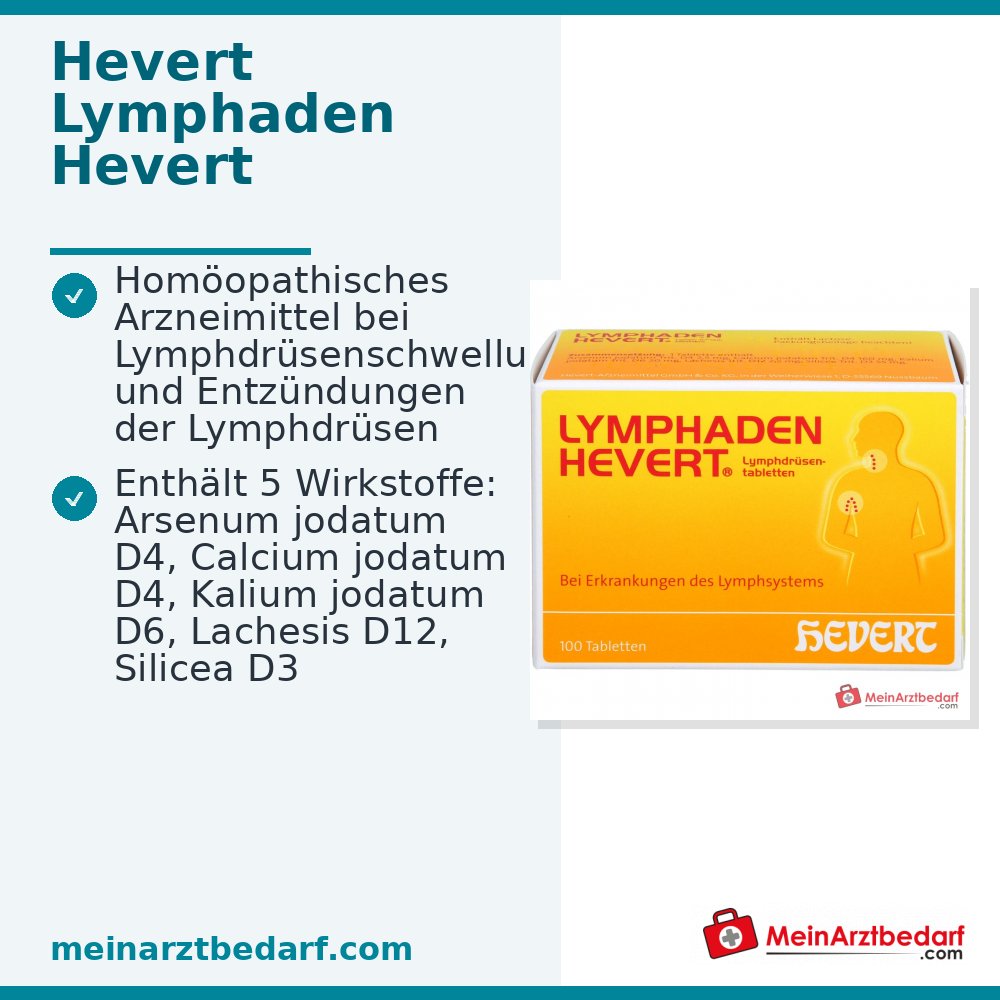 Hevert Lymphaden Hevert Lymfeklier tabletten, 100 st.