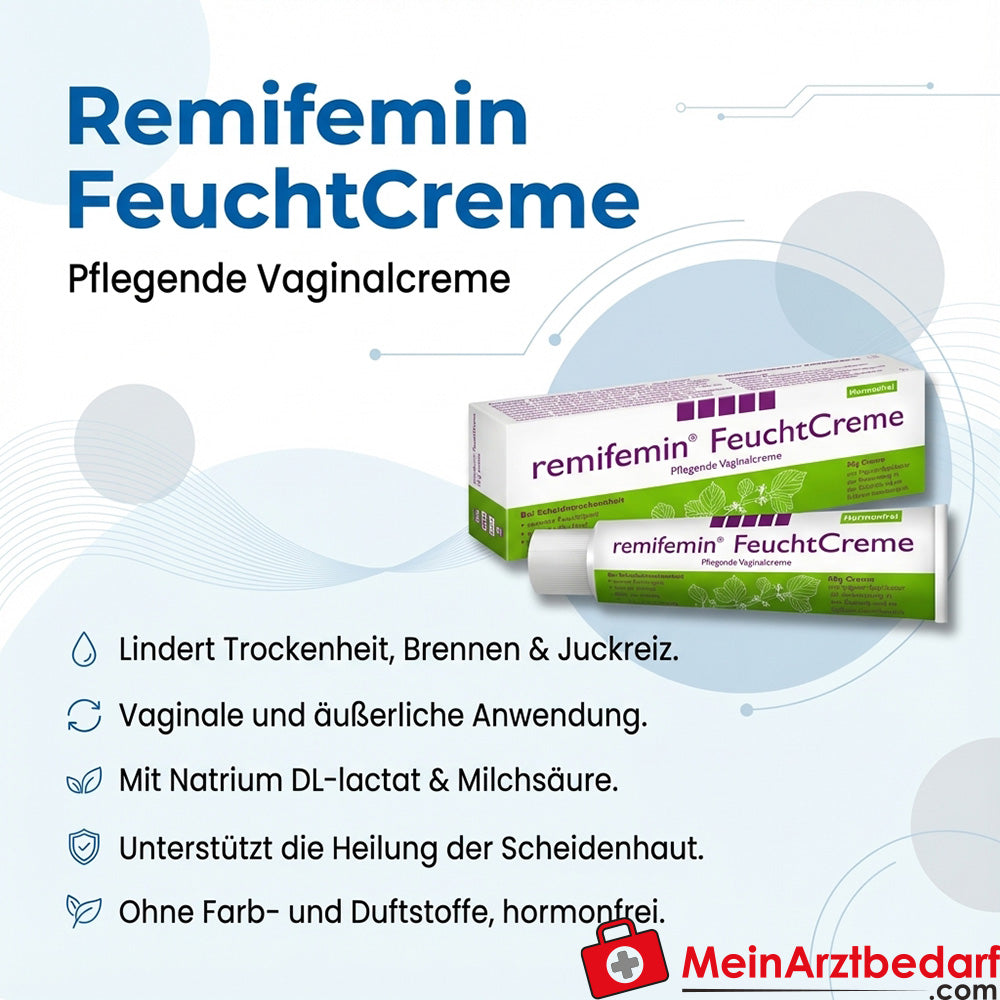 Remifemin FeuchtCreme DL-lactate de sodium Crème à l'acide lactique 50 pièces