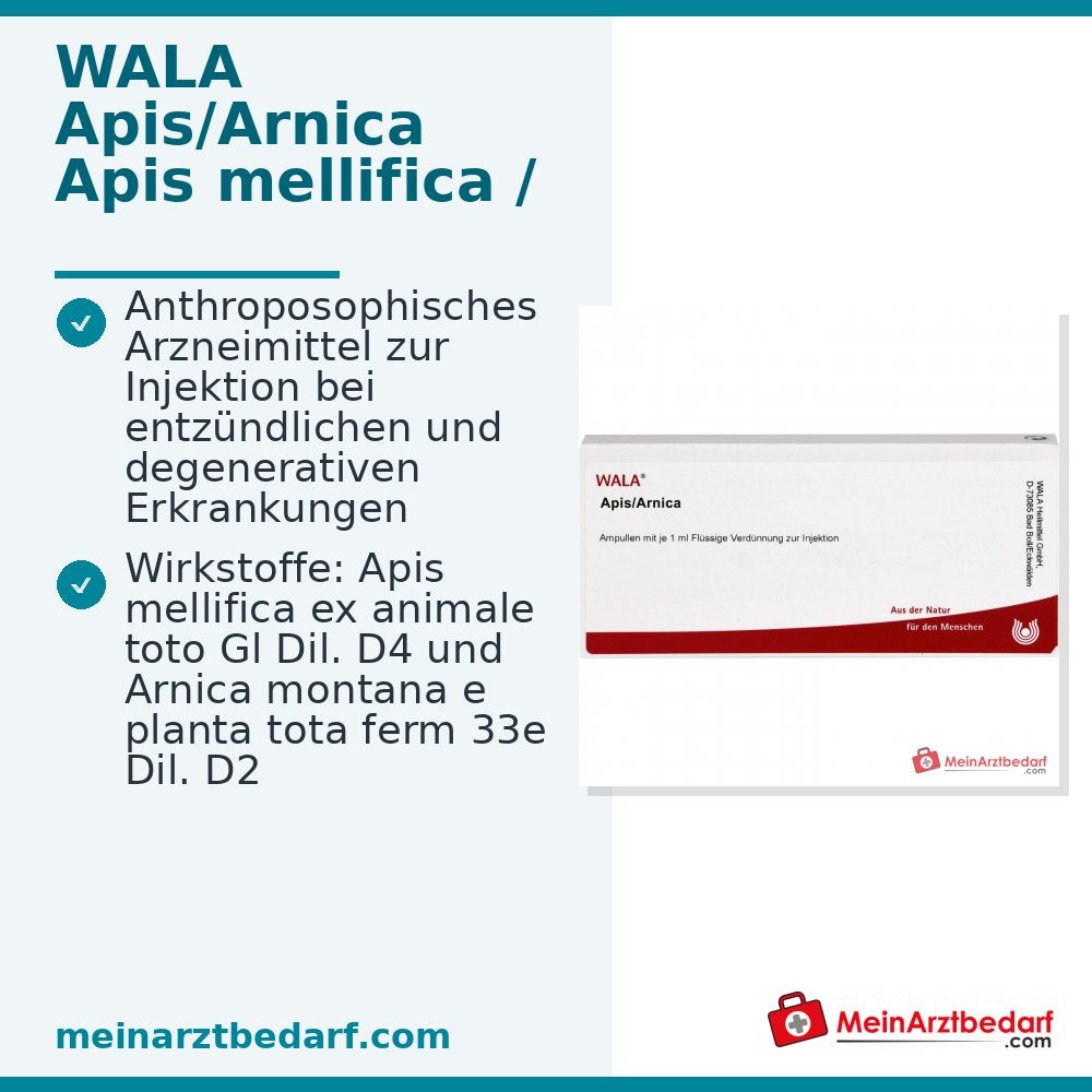 WALA Apis/Arnica Dilución líquida para inyección, 10 x 1 ml