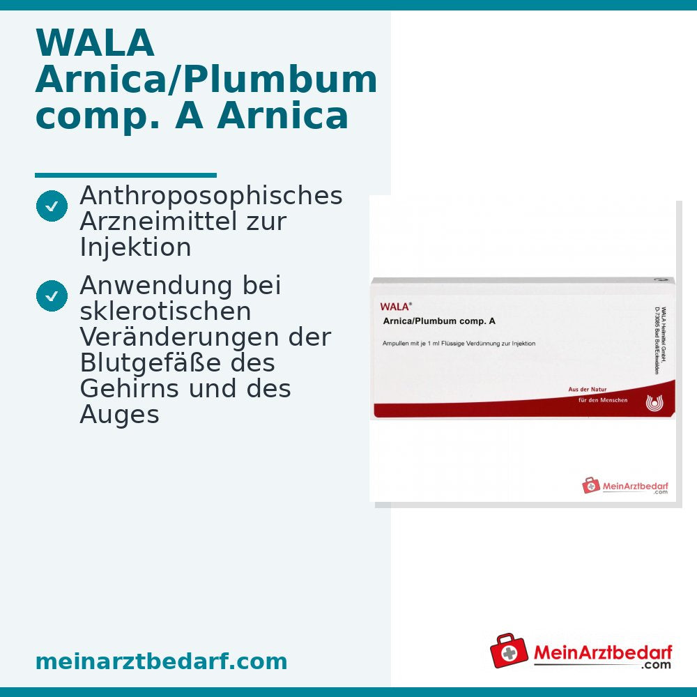 WALA Arnica/Plumbum comp. A, 10 x 1 ml Ampollas