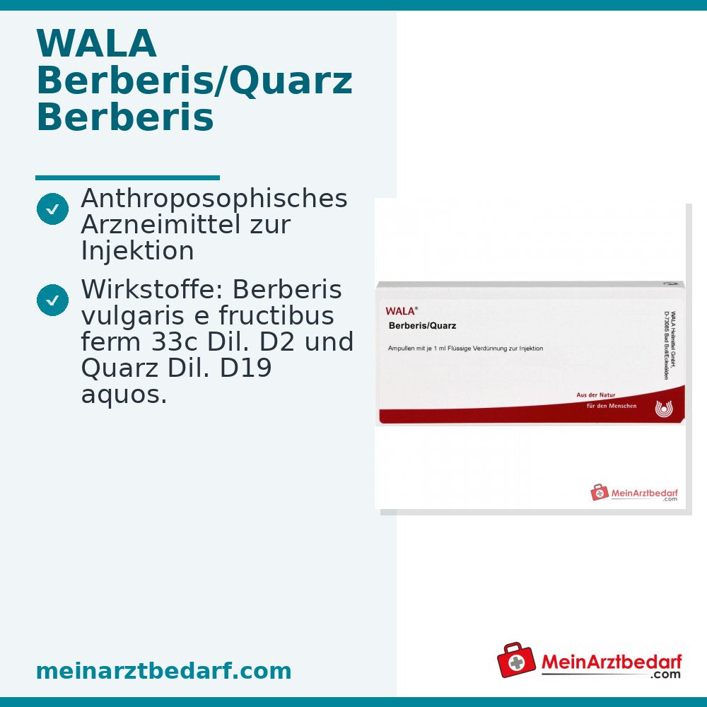 WALA Berberys/Kwarc ampułki, 10 x 1 ml