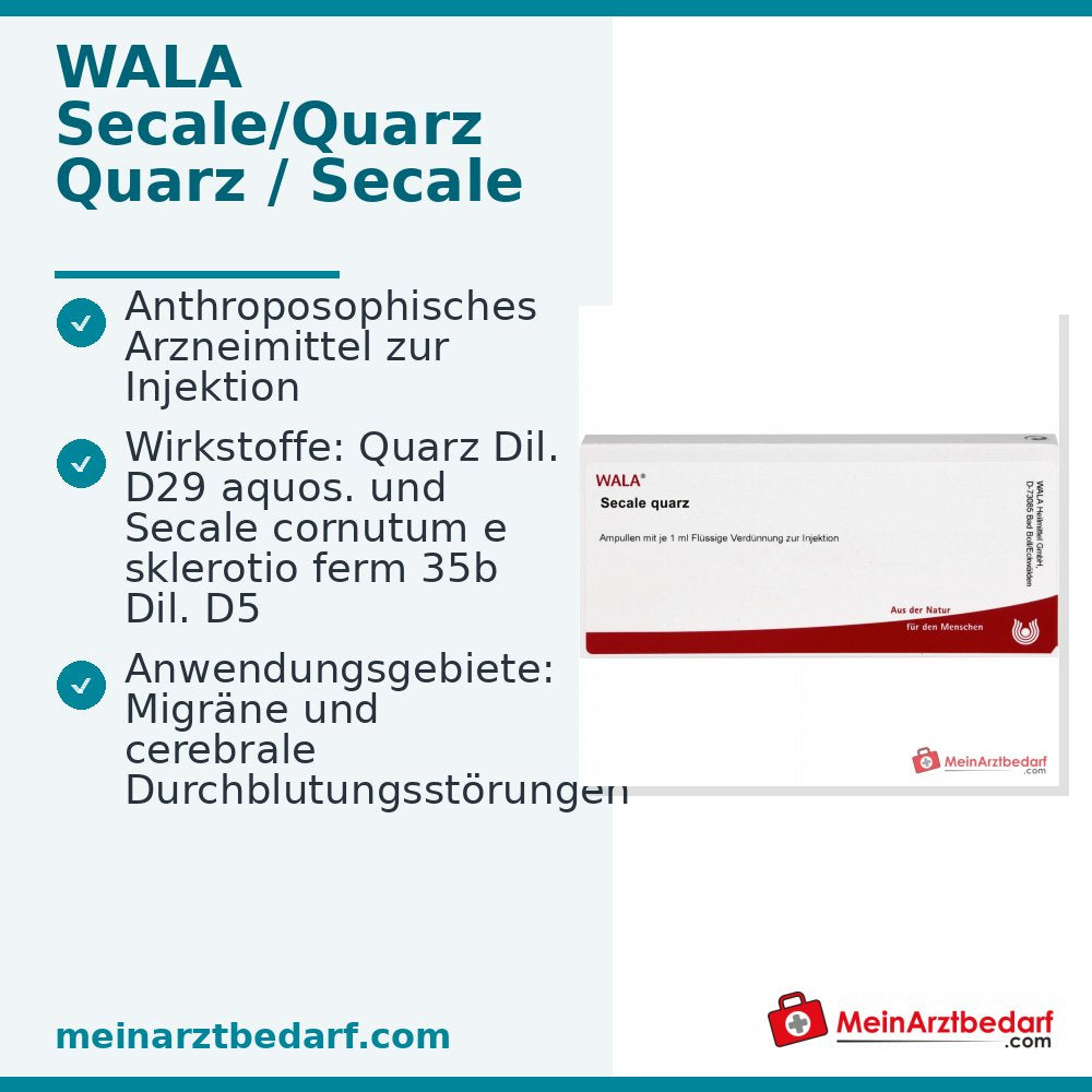 WALA Secale quarz ampullen, 10x1 ml
