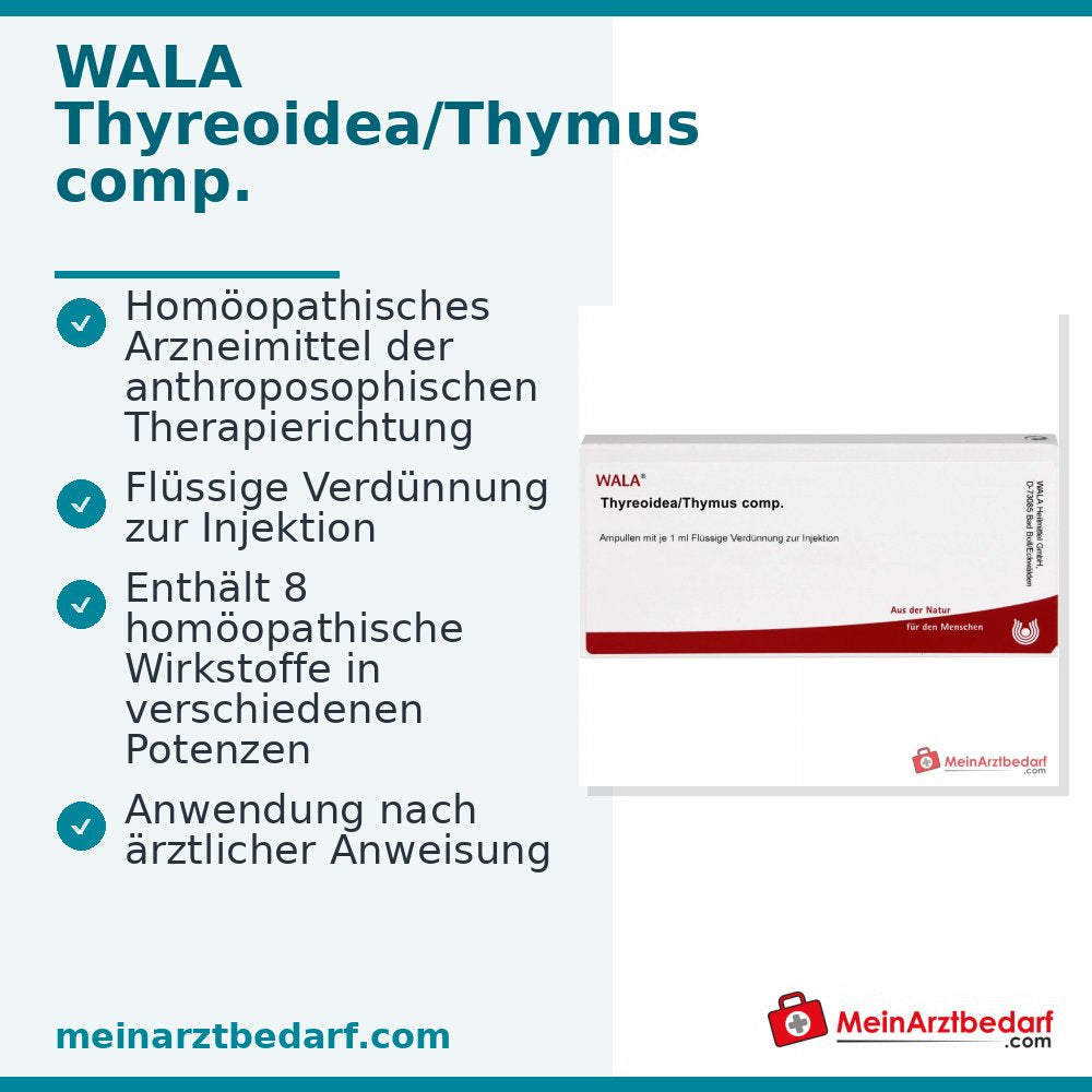 WALA Thyreoidea/Thymus comp. Fiale, 10 x 1 ml