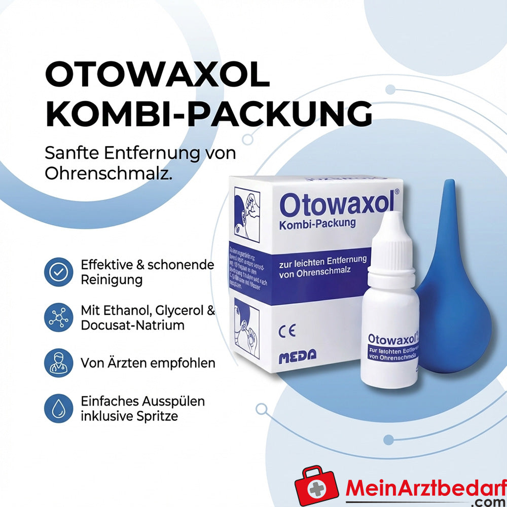 Otowaxol Ohrenspülung Lösung 10 ml Docusat‑Natrium/Ethanol/Glycerol mit Ohrenspritze