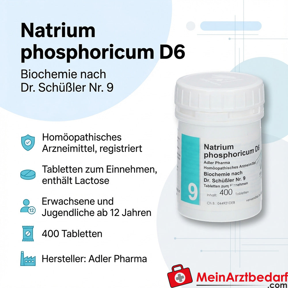 Adler Pharma Natrium phosphoricum D6 250 mg compresse