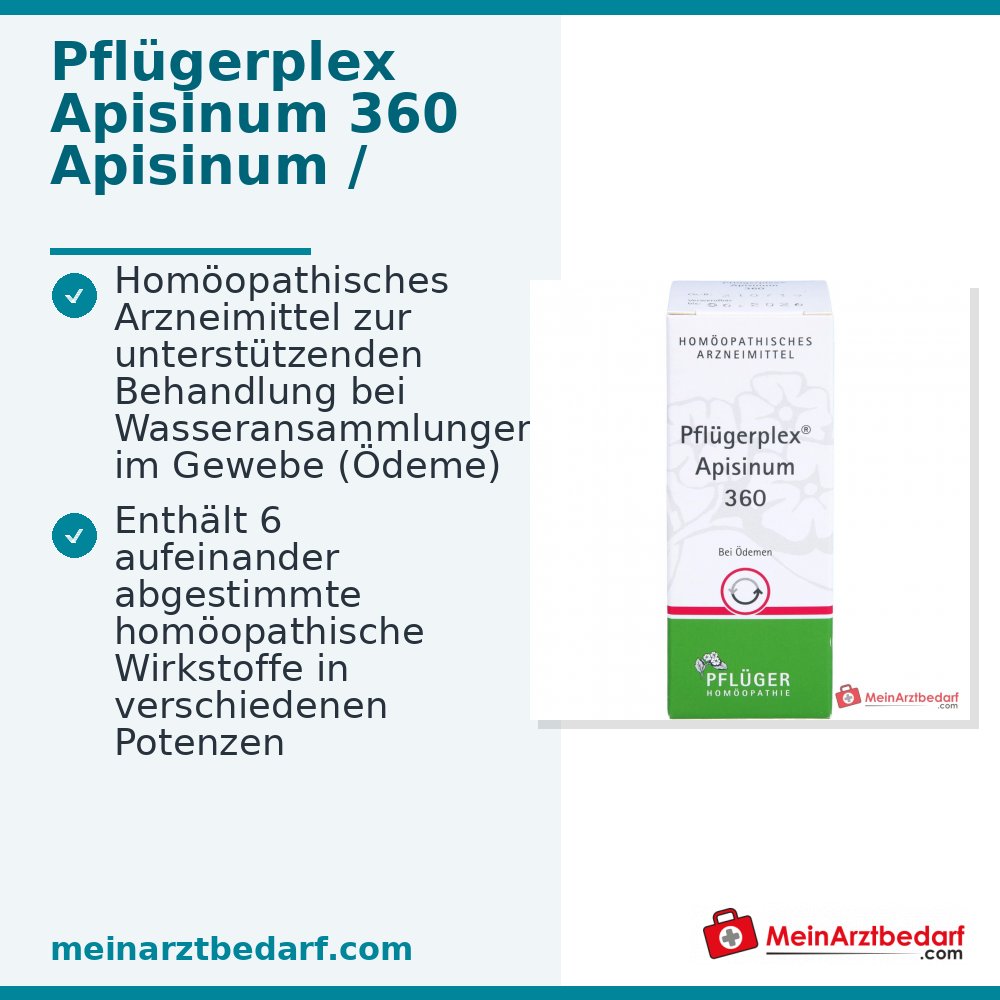 Pflügerplex Apisinum 360 Apisinum / Apocynum cannabinum / Crataegus / Liatris spicata / Prunus spinosa / Strophanthus gratus tabletten, 100 st.