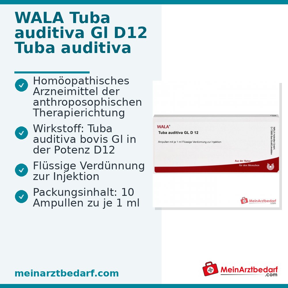 WALA Tuba auditiva Gl D12 fiale, 10 x 1 ml