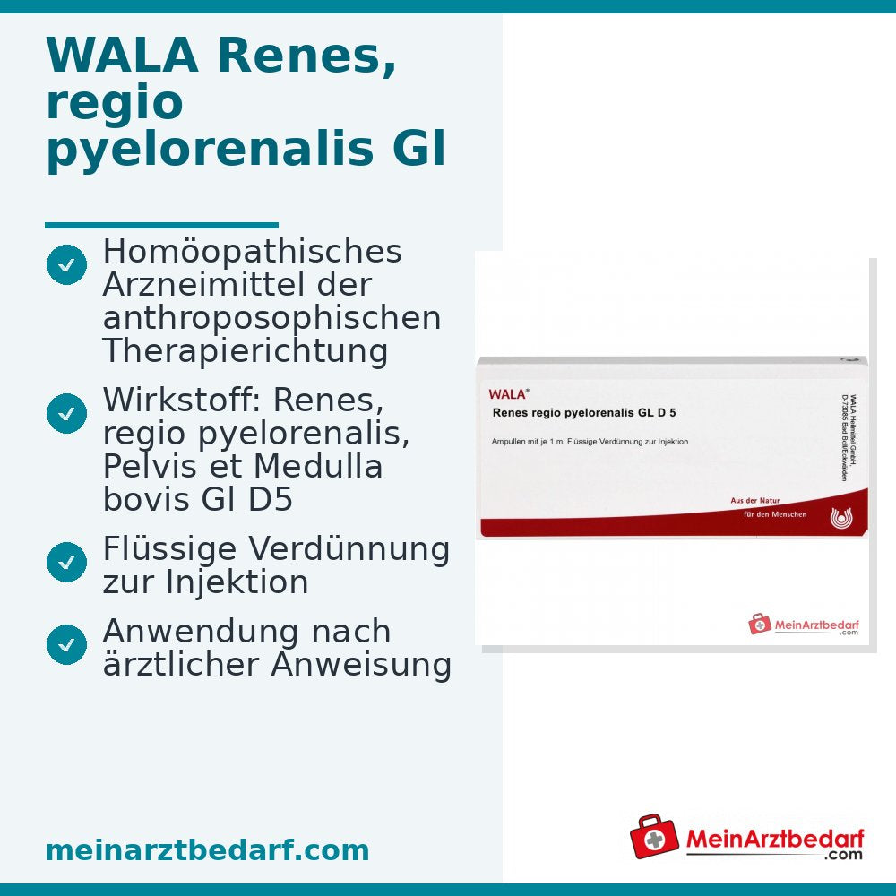 WALA Renes, regio pyelorenalis Gl D5 ampułki, 10 sztuk.