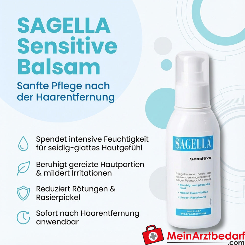 SAGELLA Baume Sensitive pour les parties intimes à l'extrait de Gymnema Sylvestre, 100 ml