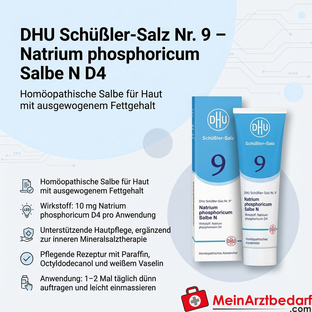 DHU Biochimie n° 9 Natrium phosphoricum D4 10 mg Pommade