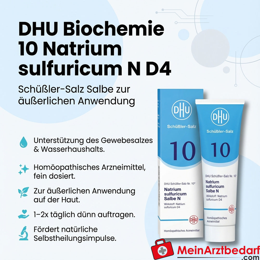 DHU Biochimie 10 Natrium sulfuricum D4 Pommade aux sels de Schüssler