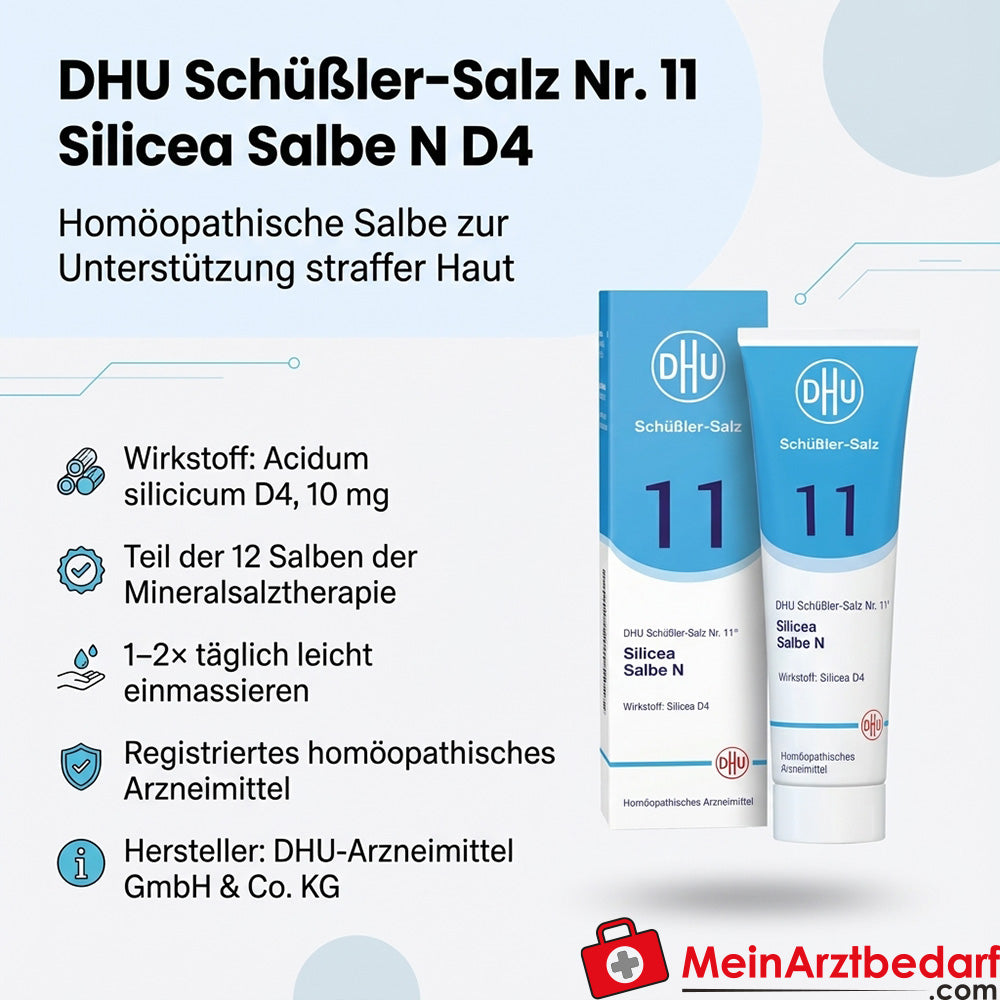 DHU Biochemie Silicea nr.11 D4 Acidum silicicum 10 mg zalf