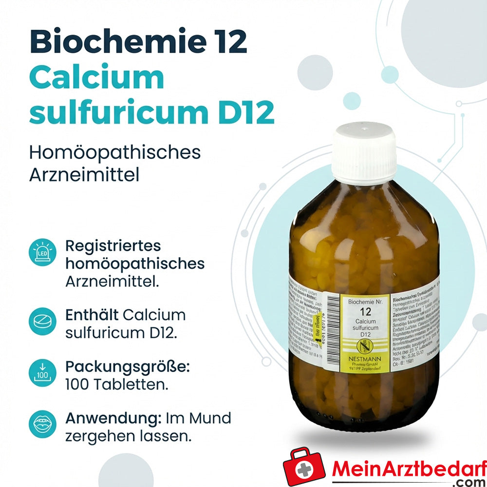 Biochimica 12 Calcio sulfurico D12 250 mg compresse 100 pezzi