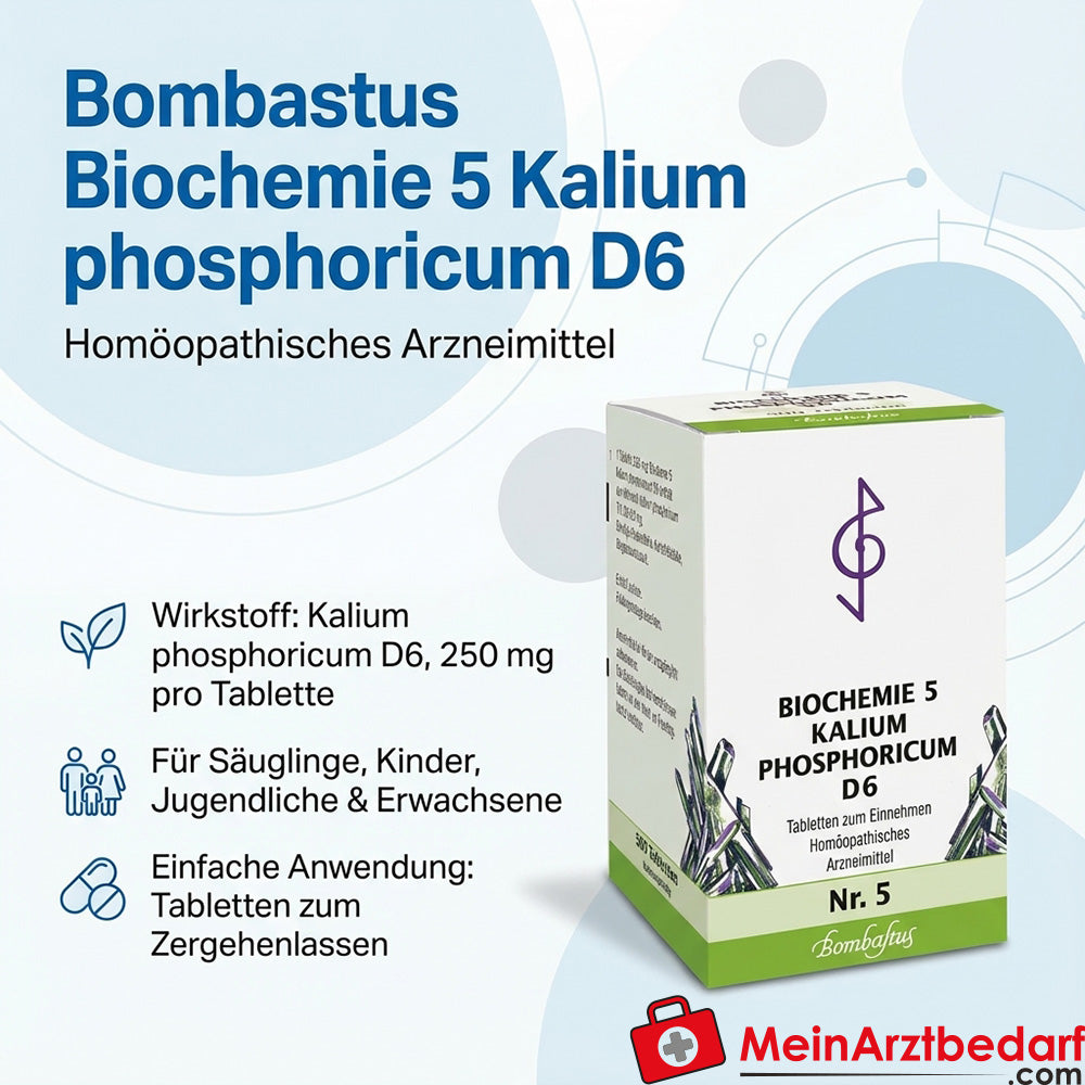 Bombastus Biochemie Biochemie 5 Kalium phosphoricum D6 Tabletten 250 mg