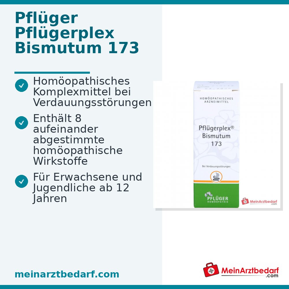 Homeopathisch geneesmiddel Pflügerplex Bismutum 173