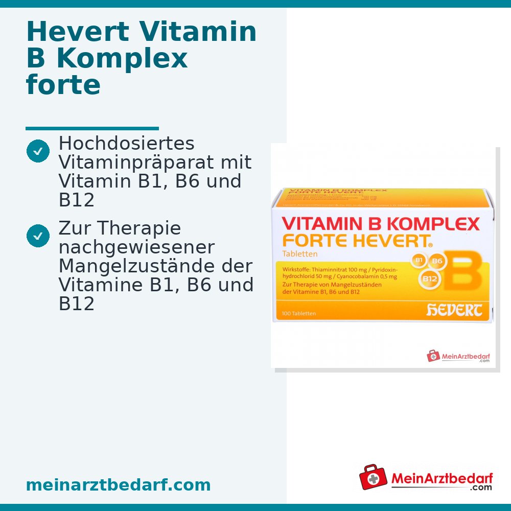 Forte Hevert Vitamine B Complexe, 100 pièces