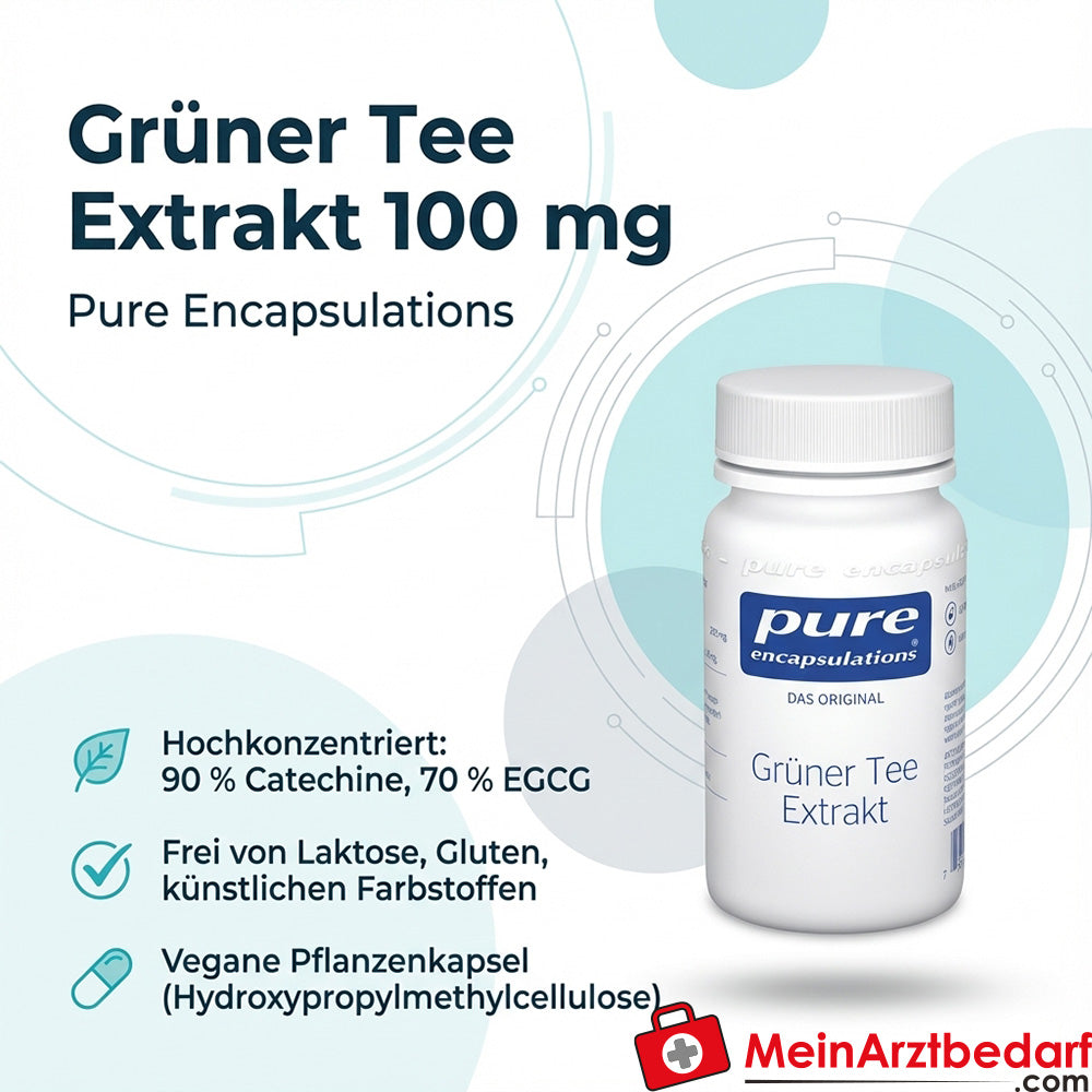 Pure Encapsulations Extrait de thé vert 100 mg Gélules 60 pièces