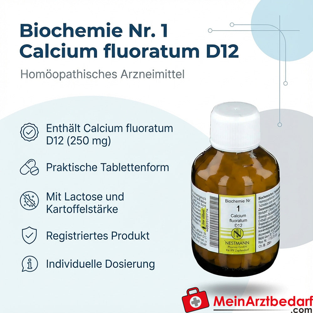 Nestmann Środek funkcjonalny nr 1 Calcium fluoratum D12 tabletki, 100 szt.