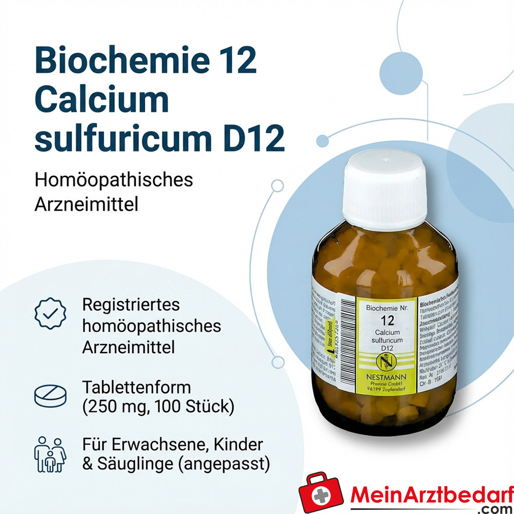 Biochimica 12 Calcio sulfurico D12 250 mg compresse 100 pezzi