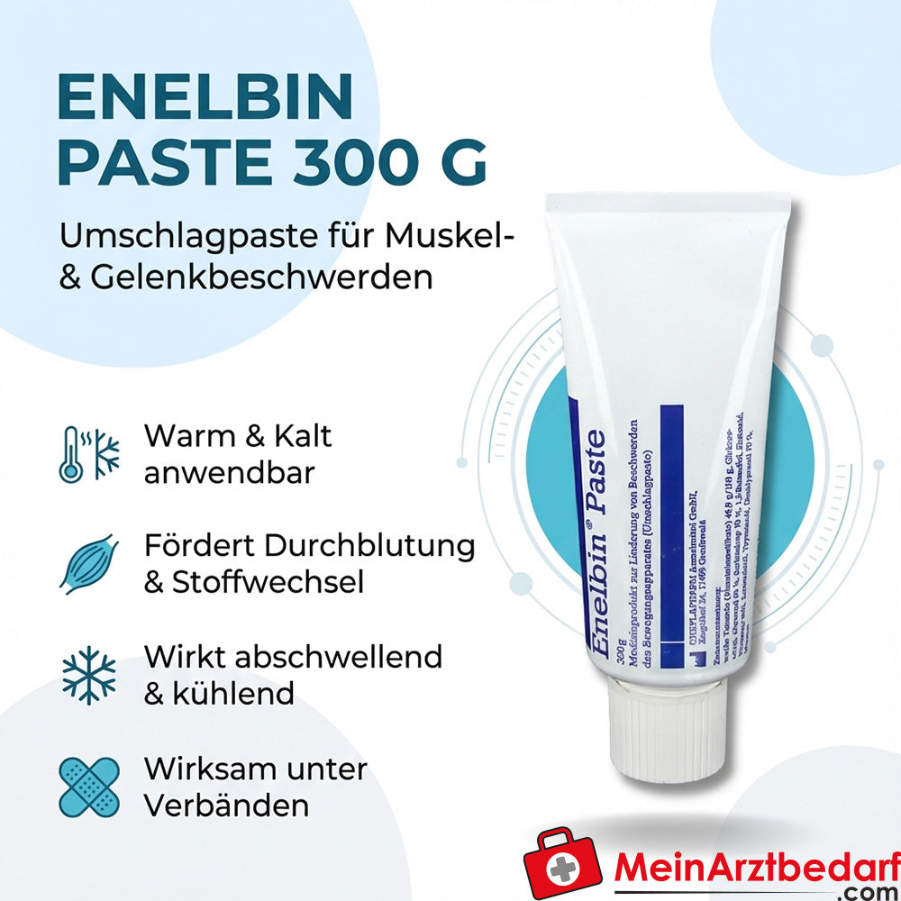 Enelbin Paste Umschlagpaste mit Aluminiumsilikaten und Zinkoxid 300 g