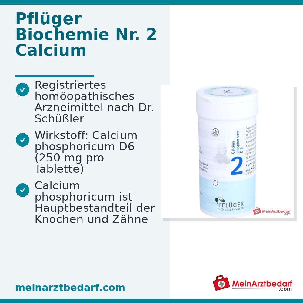 Pflüger Biochemie Nr. 2 Calcium phosphoricum D6 Tabletten, 100 St.
