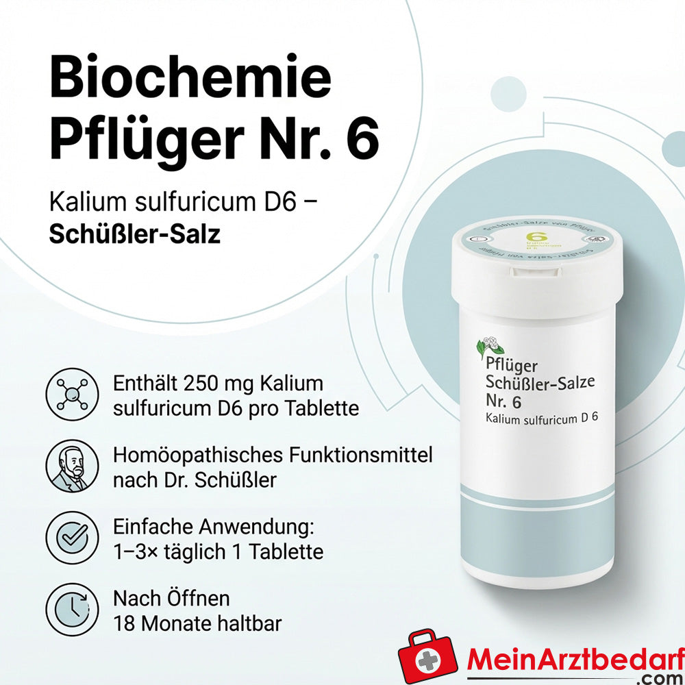 Biochimica Pflüger n. 6 Potassio solforico D6 250 mg Compresse
