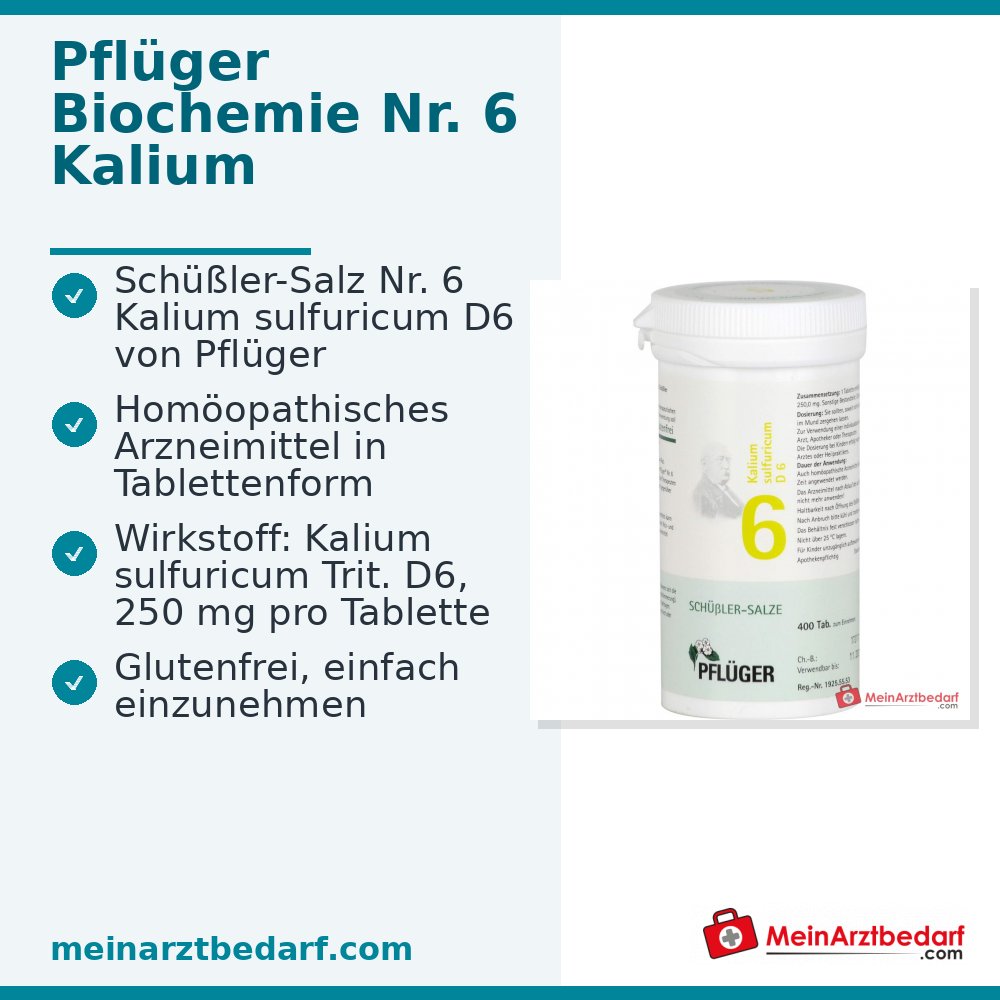 Biochimica Pflüger n. 6 Potassio solforico D6 250 mg Compresse