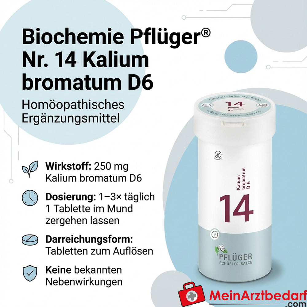 Biochimica Pflüger® n. 14 Kalium bromatum D6 250 mg compresse 100 pezzi