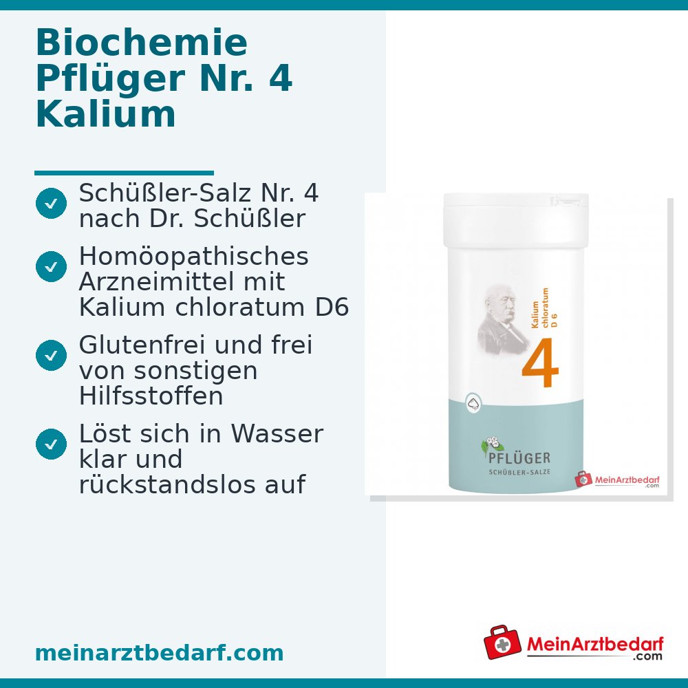 Biochimica Pflüger Nr. 4 Kalium chloratum D6 polvere, 100 g