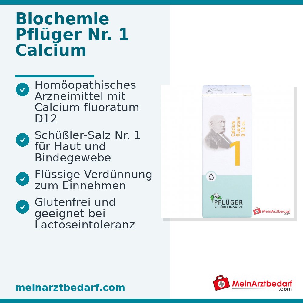 Biochemie Pflüger Nr. 1 Calcium fluoratum D12 Tropfen, 100 ml