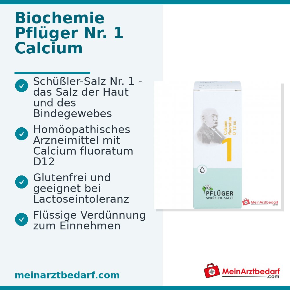 Biochemie Pflüger Nr. 1 Calcium fluoratum D12 Tropfen, 100 ml