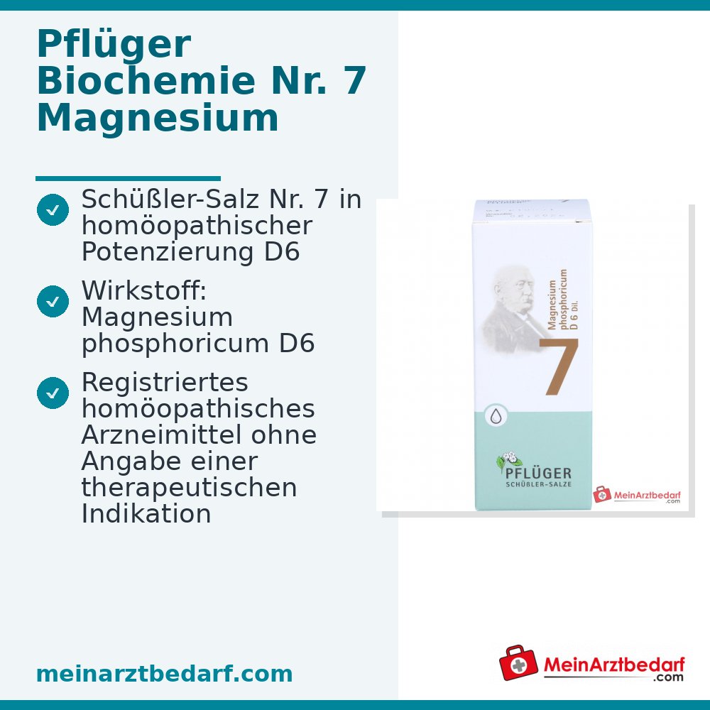 Biochemie Pflüger nr. 7 Magnesium phosphoricum D6 druppels 30 ml