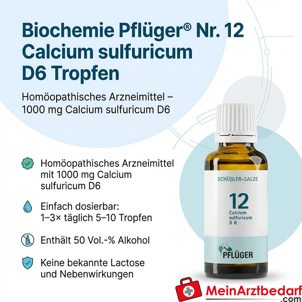 Biochemie Pflüger No 12 Calcium sulfuricum D6 1000 mg gouttes