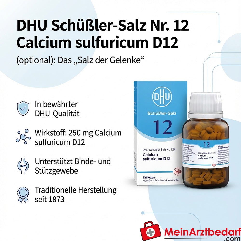 DHU Biochemie 12 Calcium sulphuricum D12 250 mg tabletten