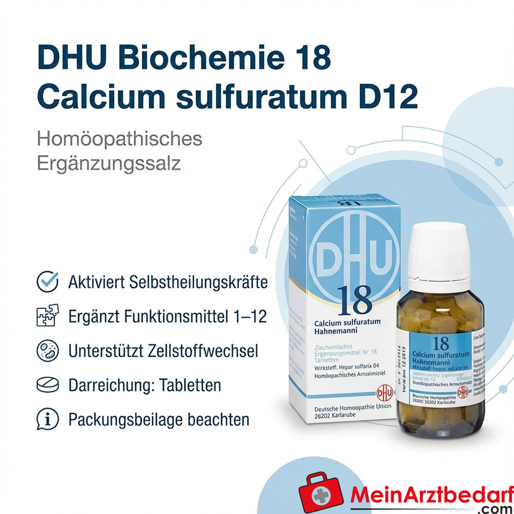 DHU Bioquímica 18 Calcium sulphuratum D12 Comprimidos